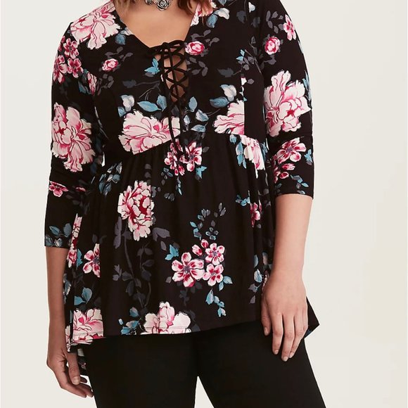 floral babydoll top - Picture 1 of 1